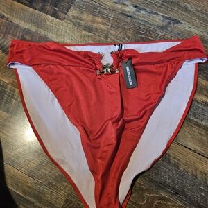 PrettyLittleThing Red Bikini Bottoms